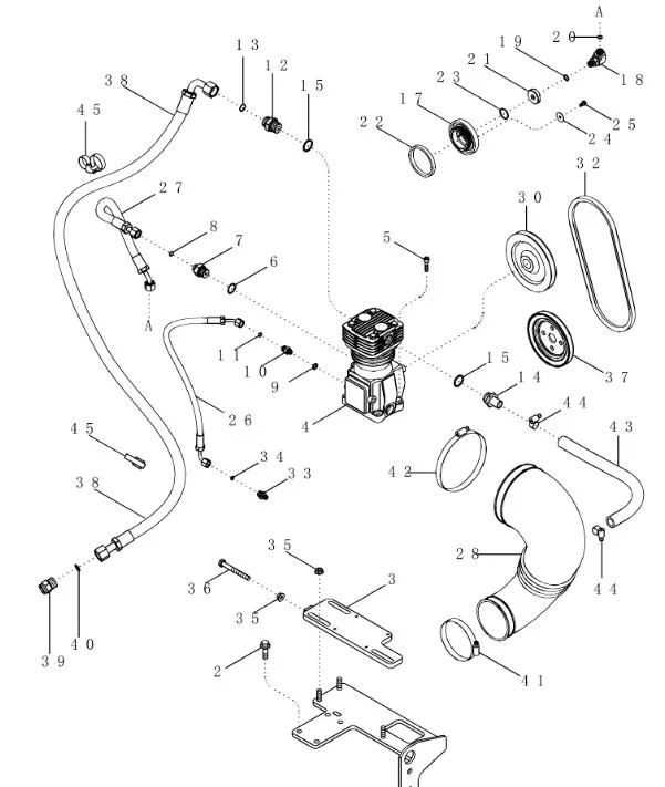 228439A1 - Компрессор певм. для торм. прицепа TGT8/Mg.